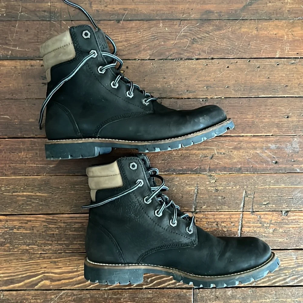 Kodiak black leather waterproof hiking boots men’s 8.5